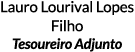 Lauro Lourival Lopes Filho Tesoureiro Adjunto